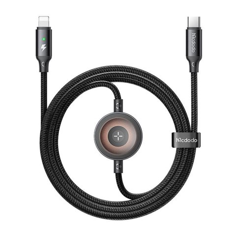Kabel 2w1 Mcdodo CA-5680 USB-C do Lightning + ładowarka Apple Watch, 36W, 1.5m Kabel 2w1 Mcdodo CA-5680 USB-C do Lightning + ładowarka Apple Watch, 36W, 1.5m