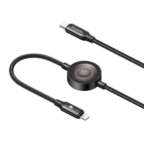 Kabel 2w1 Mcdodo CA-5680 USB-C do Lightning + ładowarka Apple Watch, 36W, 1.5m Kabel 2w1 Mcdodo CA-5680 USB-C do Lightning + ładowarka Apple Watch, 36W, 1.5m