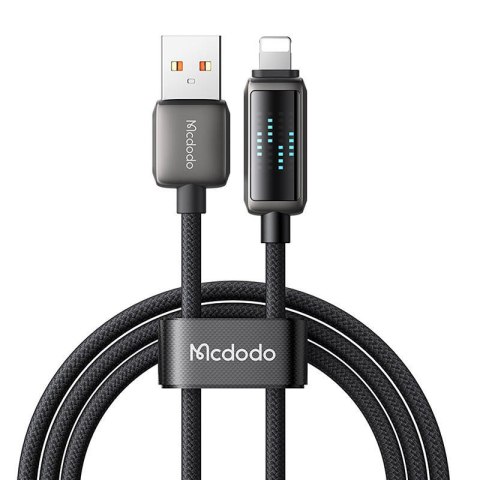 Kabel USB-A do Lightning Mcdodo CA-5250, wyświetlacz LED, 1.2m Kabel USB-A do Lightning Mcdodo CA-5250, wyświetlacz LED, 1.2m