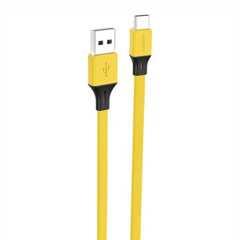 Kabel USB-A do USB-C Foneng X96 2,4A, 1m (żółty) Kabel USB-A do USB-C Foneng X96 2,4A, 1m (żółty)