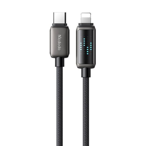 Kabel USB-C do Lightning Mcdodo CA-2630, 36W, wyświetlacz LED, 1.2m Kabel USB-C do Lightning Mcdodo CA-2630, 36W, wyświetlacz LED, 1.2m
