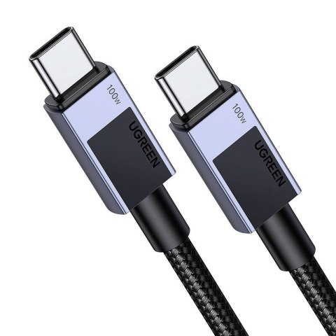 Kabel ładujący Ugreen USB-C to USB-C PD L512 (szary) 0,5m Kabel ładujący Ugreen USB-C to USB-C PD L512 (szary) 0,5m