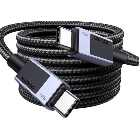 Kabel ładujący Ugreen USB-C to USB-C PD L512 (szary) 0,5m Kabel ładujący Ugreen USB-C to USB-C PD L512 (szary) 0,5m
