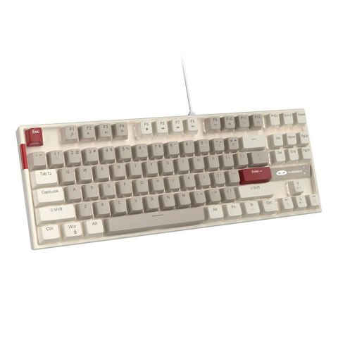 Klawiatura przewodowa MageGee MK-STAR (retro biało-szara) Klawiatura przewodowa MageGee MK-STAR (retro biało-szara)