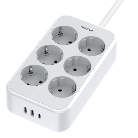 Listwa zasilająca TESSAN TS-PS02DE00 (biała) Listwa zasilająca TESSAN TS-PS02DE00 (biała)