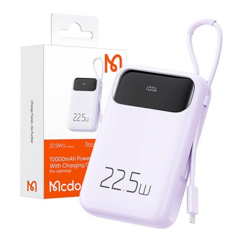 Power Bank Mcdodo MC-3255 10000mAh, 22.5W, do Light (fiolet) Power Bank Mcdodo MC-3255 10000mAh, 22.5W, do Light (fiolet)