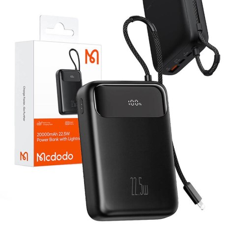 Power Bank Mcdodo MC-3710 Digital Dis 20000mAh, 22.5W (czarny) Power Bank Mcdodo MC-3710 Digital Dis 20000mAh, 22.5W (czarny)