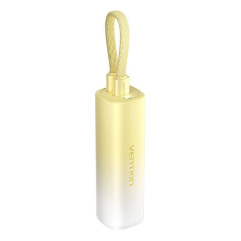 Powerbank 5000mAh Vention FHWY0 20W + kabel USB-C do lightning (żółty) Powerbank 5000mAh Vention FHWY0 20W + kabel USB-C do lightning (żółty)