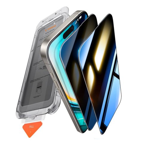 Szkło prywatyzujące Torras Install Master Privacy dla iPhone 16 Szkło prywatyzujące Torras Install Master Privacy dla iPhone 16