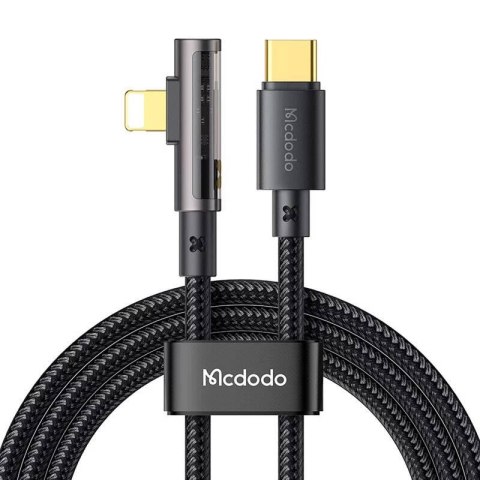 Kabel USB-C do Lightning kątowy McDodo CA-3390 36W 1.2m (czarny) Kabel USB-C do Lightning kątowy McDodo CA-3390 36W 1.2m (czarny)