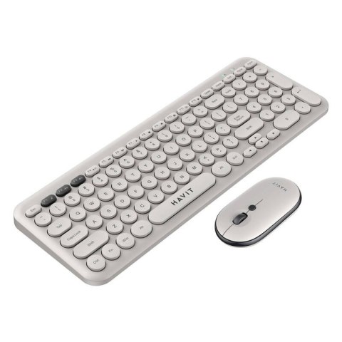 Bezprzewodowy zestaw gamingowy 2w1 Havit KB254GCM klawiatura + mysz (szary) Bezprzewodowy zestaw gamingowy 2w1 Havit KB254GCM klawiatura + mysz (szary)