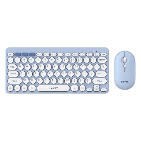Bezprzewodowy zestaw gamingowy 2w1 Havit KB279GCM klawiatura + mysz (niebieski) Bezprzewodowy zestaw gamingowy 2w1 Havit KB279GCM klawiatura + mysz (niebieski)