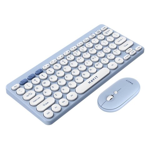 Bezprzewodowy zestaw gamingowy 2w1 Havit KB279GCM klawiatura + mysz (niebieski) Bezprzewodowy zestaw gamingowy 2w1 Havit KB279GCM klawiatura + mysz (niebieski)
