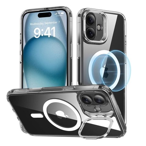 Etui Classic Hybrid (HaloLock) ESR ze stojakiem do iPhone 16 (przezroczyste) Etui Classic Hybrid (HaloLock) ESR ze stojakiem do iPhone 16 (przezroczyste)