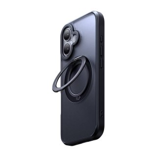 Etui McDodo PC-4930 MagSafe dla iPhone 16 z stojakiem (czarne)