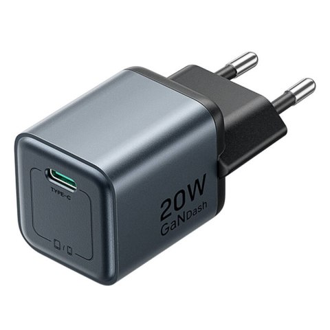 Ładowarka GaN Vention USB-C 20W + Kabel USB-C-L 1m (Szara) Ładowarka GaN Vention USB-C 20W + Kabel USB-C-L 1m (Szara)