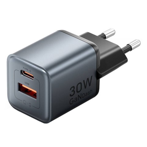 Ładowarka GaN Vention USB-C + USB-A 30W (Szara) Ładowarka GaN Vention USB-C + USB-A 30W (Szara)
