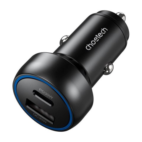 Ładowarka samochodowa Choetech 60W 2xUSB-C+USB-A (czarna) Ładowarka samochodowa Choetech 60W 2xUSB-C+USB-A (czarna)