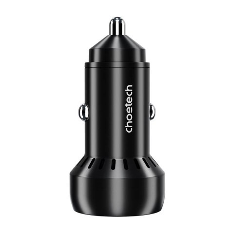 Ładowarka samochodowa Choetech 60W 2xUSB-C+USB-A (czarna) Ładowarka samochodowa Choetech 60W 2xUSB-C+USB-A (czarna)
