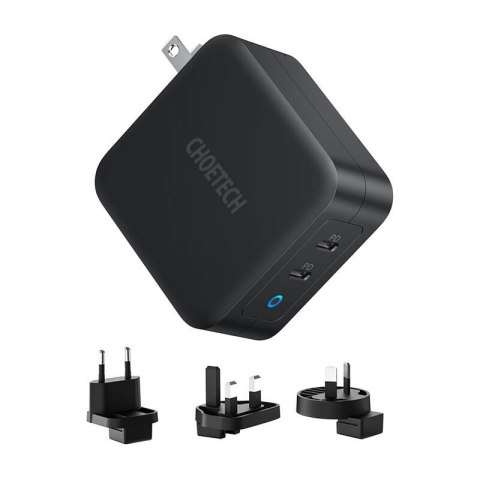 Ładowarka sieciowa Choetech PD6008 2xUSB-C PD 100W GaN Ładowarka sieciowa Choetech PD6008 2xUSB-C PD 100W GaN