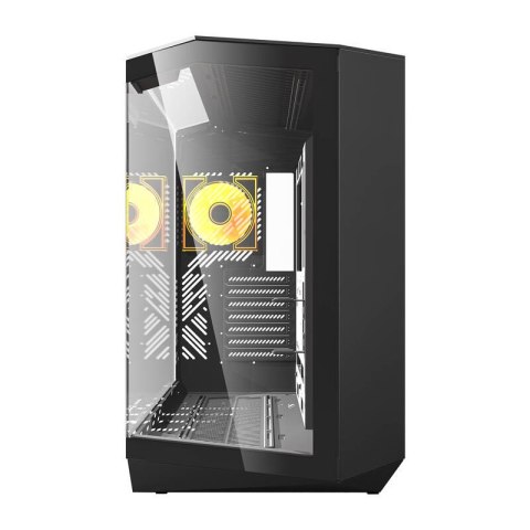 Obudowa komputerowa Darkflash DY470 (czarna) + 4 wentylatory Obudowa komputerowa Darkflash DY470 (czarna) + 4 wentylatory