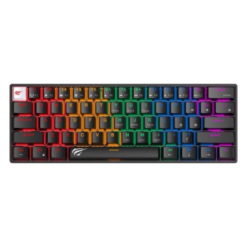 Przewodowa klawiatura mechaniczna / gamingowa RGB Havit KB903L (czarna) Przewodowa klawiatura mechaniczna / gamingowa RGB Havit KB903L (czarna)