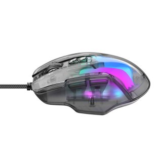 Przewodowa mysz gamingowa Havit MS1011SE (transparentna/czarna)