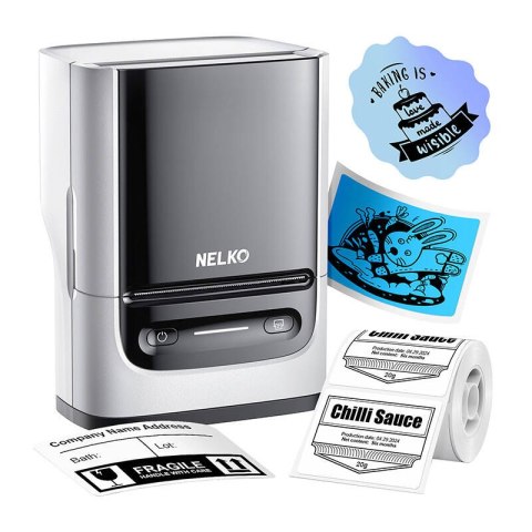 Termiczna drukarka etykiet Nelko PM220 (biała) Termiczna drukarka etykiet Nelko PM220 (biała)