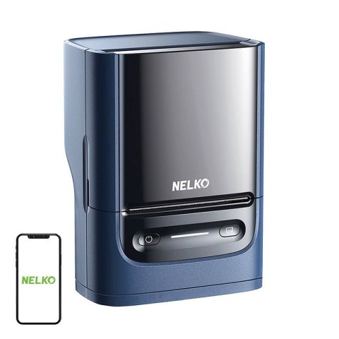 Termiczna drukarka etykiet Nelko PM220 (niebieska) Termiczna drukarka etykiet Nelko PM220 (niebieska)