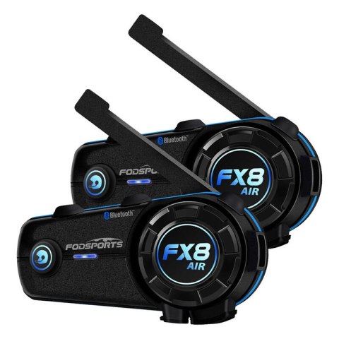 Interkom motocyklowy Fodsports FX8 Air dwupak (czarny) Interkom motocyklowy Fodsports FX8 Air dwupak (czarny)