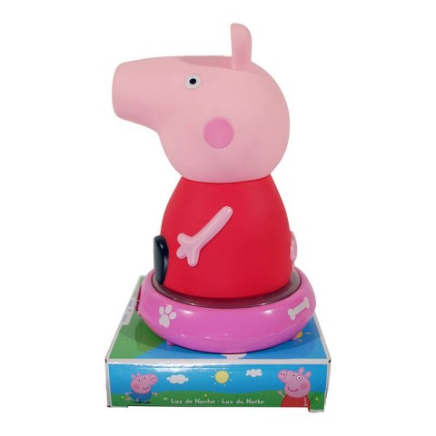 Lampka nocna z figurką Świnka Peppa, KiDS Licensing Lampka nocna z figurką Świnka Peppa, KiDS Licensing