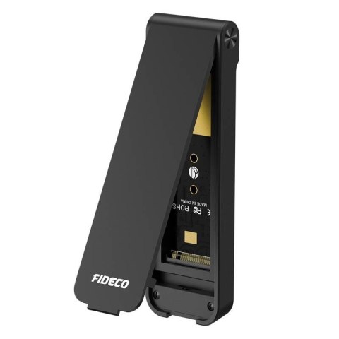 Obudowa na dysk SSD M.2 NVMe 10Gbps FIDECO M210CP czarna (USB-C/USB 3.2) Obudowa na dysk SSD M.2 NVMe 10Gbps FIDECO M210CP czarna (USB-C/USB 3.2)