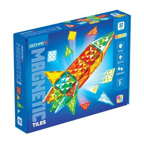 Płytki magnetyczne Geomag Gems Rocket 32 Płytki magnetyczne Geomag Gems Rocket 32