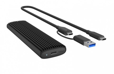Obudowa IB-1808MCT-CU31 M.2 NVMe/SATA M.2 SSD, USB 3.1 ( Gen 2 )M-Key Obudowa IB-1808MCT-CU31 M.2 NVMe/SATA M.2 SSD, USB 3.1 ( Gen 2 )M-Key