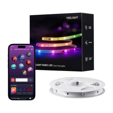 Pasek LED RGBIC Yeelight Led Basic Strip Lights 6m Pasek LED RGBIC Yeelight Led Basic Strip Lights 6m