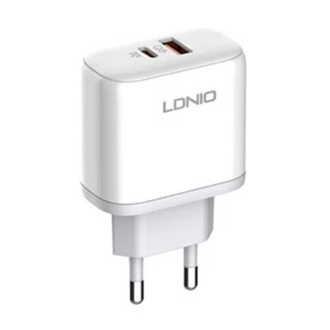 Ładowarka sieciowa LDNIO A2526C USB, USB-C 45W + Kabel USB-C - USB-C Ładowarka sieciowa LDNIO A2526C USB, USB-C 45W + Kabel USB-C - USB-C