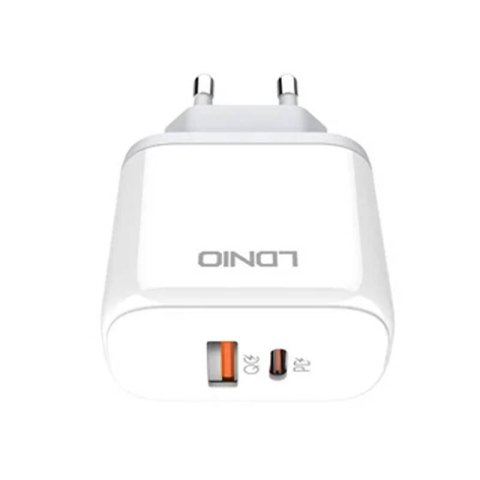 Ładowarka sieciowa LDNIO A2526C USB, USB-C 45W + Kabel USB-C - USB-C Ładowarka sieciowa LDNIO A2526C USB, USB-C 45W + Kabel USB-C - USB-C