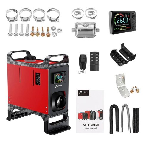 Ogrzewanie postojowe / nagrzewnica HCALORY HC-A02, 8 kW, Diesel, Bluetooth (czerwone) Ogrzewanie postojowe / nagrzewnica HCALORY HC-A02, 8 kW, Diesel, Bluetooth (czerwone)