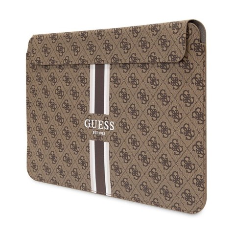 Guess 4G Printed Stripes Computer Sleeve - Etui na notebooka 14" (Brązowy) Guess 4G Printed Stripes Computer Sleeve - Etui na notebooka 14" (Brązowy)