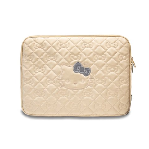 Hello Kitty Zip PU Quilted Bows Sleeve - Etui na notebooka 13" / 14" (złoty) Hello Kitty Zip PU Quilted Bows Sleeve - Etui na notebooka 13" / 14" (złoty)