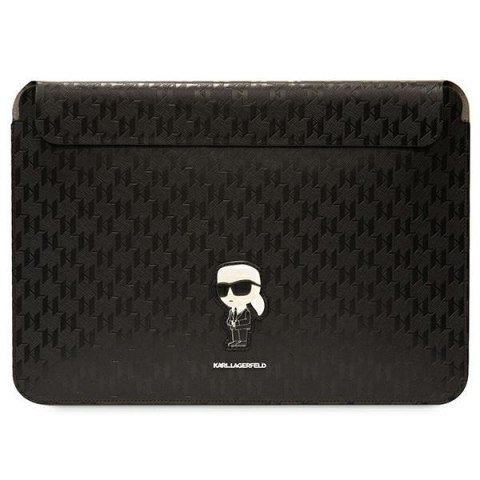 Karl Lagerfeld NFT Saffiano Monogram Ikonik Karl Sleeve - Etui na notebook 14" (Czarny) Karl Lagerfeld NFT Saffiano Monogram Ikonik Karl Sleeve - Etui na notebook 14" (Czarny)