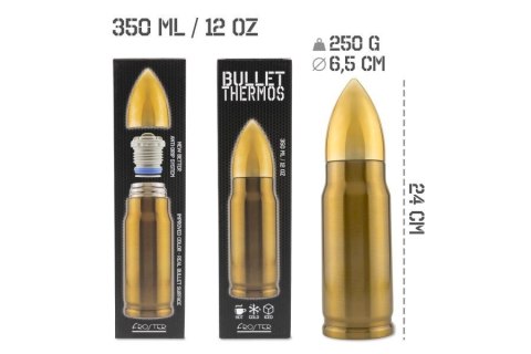 Termos Bullet Brass nabój 350 ml Termos Bullet Brass nabój 350 ml