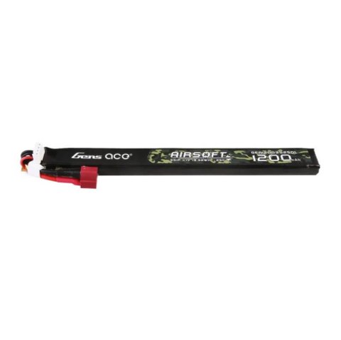 Akumulator Gens Ace 25C 1200mAh 3S1P 11.1V Airsoft Gun Lipo z konektorem T Plug Long size Akumulator Gens Ace 25C 1200mAh 3S1P 11.1V Airsoft Gun Lipo z konektorem T Plug Long size