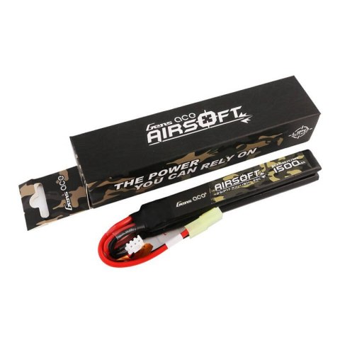 Akumulator Gens ace 25C 1500mAh 2S1P 7.4V Nunchuck 2X Airsoft Gun Lipo z konektorem mini Tamiya Plug Akumulator Gens ace 25C 1500mAh 2S1P 7.4V Nunchuck 2X Airsoft Gun Lipo z konektorem mini Tamiya Plug
