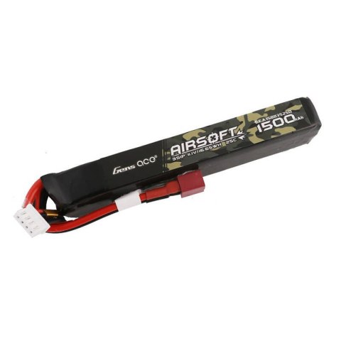 Akumulator Gens ace 25C 1500mAh 3S1P 11.1V Airsoft Gun Lipo z konektorem T Plug Akumulator Gens ace 25C 1500mAh 3S1P 11.1V Airsoft Gun Lipo z konektorem T Plug