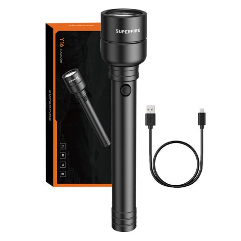 Latarka Superfire Y16, 1700lm, USB-C Latarka Superfire Y16, 1700lm, USB-C