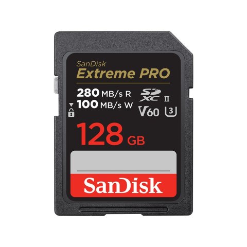 KARTA SANDISK EXTREME PRO SDXC 128GB 280/100 MB/s V60 UHS-II KARTA SANDISK EXTREME PRO SDXC 128GB 280/100 MB/s V60 UHS-II