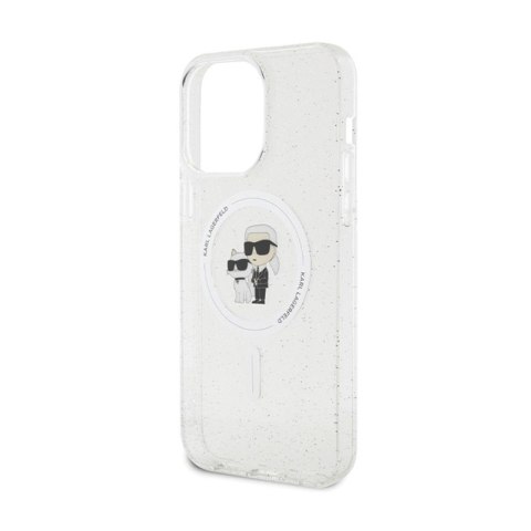Karl Lagerfeld Karl & Choupette Glitter MagSafe - Etui iPhone 14 Pro Max (przezroczysty)