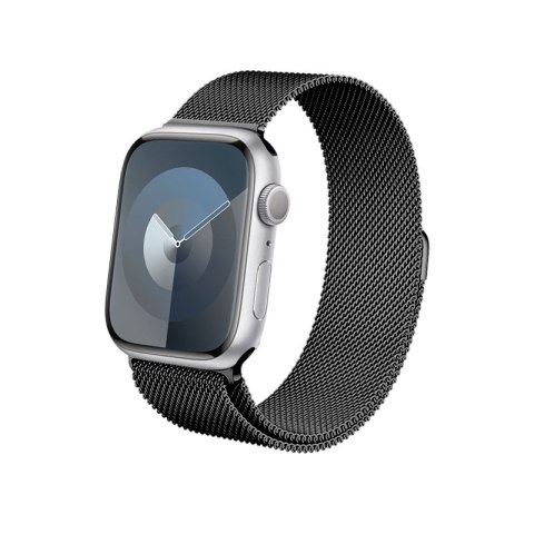 Crong Milano Steel - Pasek ze stali nierdzewnej do Apple Watch 42/44/45/46/49 mm (grafitowy)