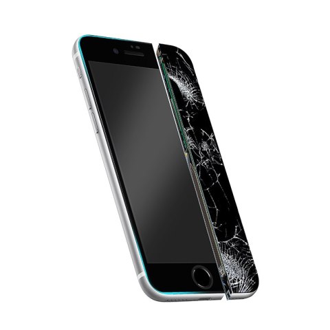 Crong Nano Glass - Niepękające szkło hybrydowe iPhone SE (2022/2020) / 8 / 7 (czarna ramka) Crong Nano Glass - Niepękające szkło hybrydowe iPhone SE (2022/2020) / 8 / 7 (czarna ramka)